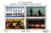 *Známky Guernsey 1979 10 rokov pošty, nerazítkovaný hárok MNH - Kliknutím na obrázok zatvorte -